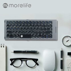 morelife WKB-2390M 1對3 無縫折疊 皮革設計 藍牙折疊式鍵盤