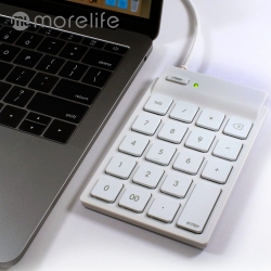 morelife SKP-7140MH Mac專用 有線Type C 輕巧數字鍵盤